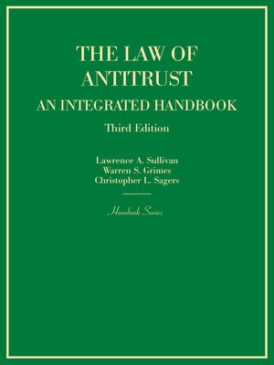 cover image of The Law of Antitrust, an Integrated Handbook